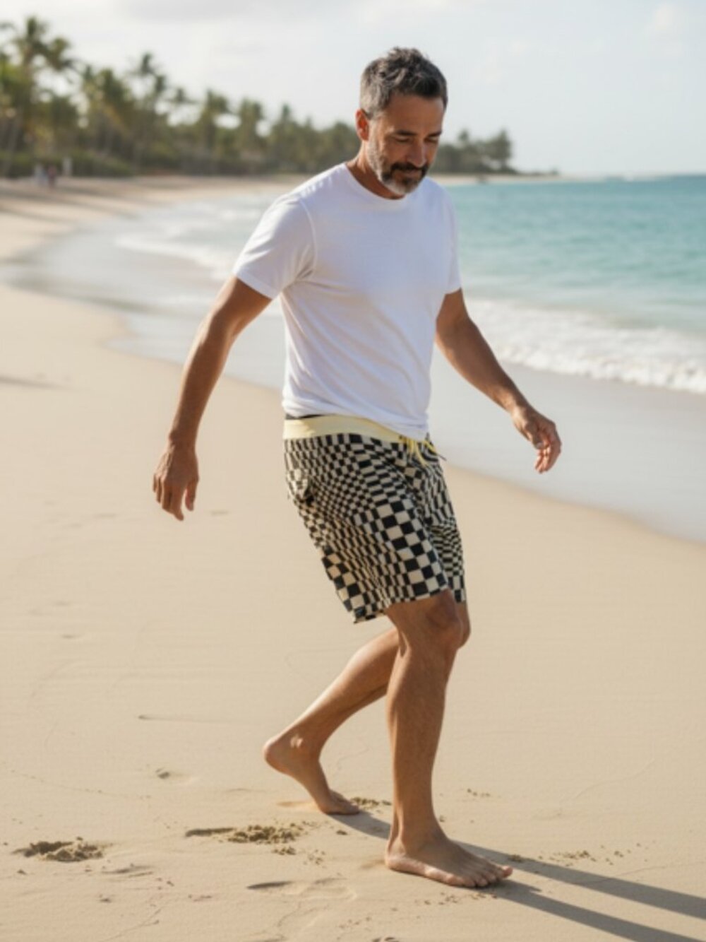 NWT VANS Skewered Checkerboard Board Shorts/Trunks